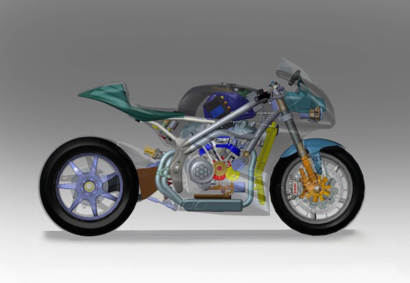 Illustration for article titled Norton Developing 1,200cc V4 Superbike To Compete With Ducati